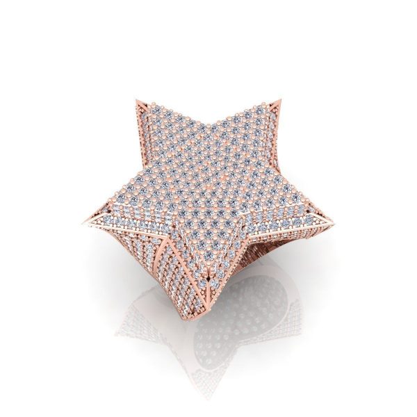 Anillo estrella fichero stl3