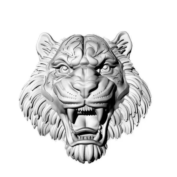 Cabeza de tigre 3d modelo