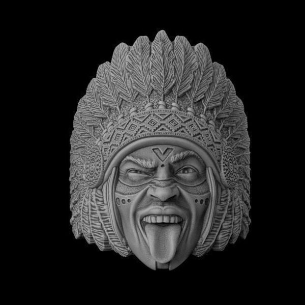 Indio americano stl 3d