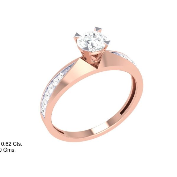 Solitario Anillo de Mujer  Archivo 3D